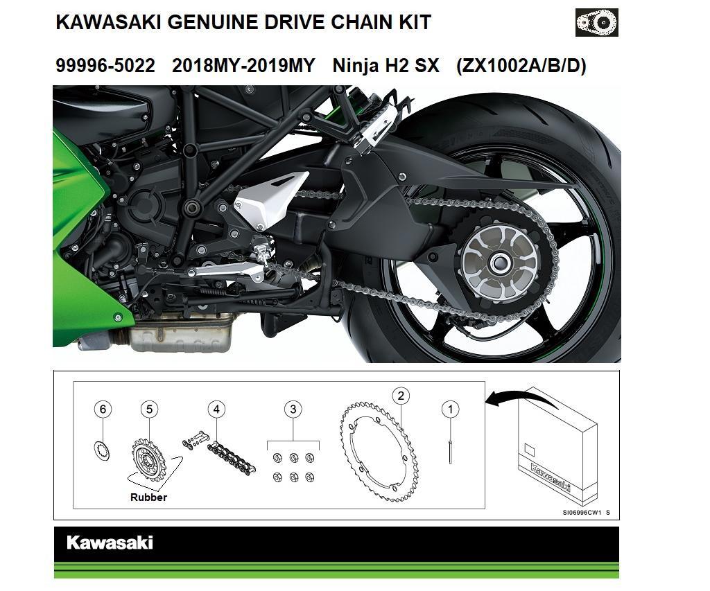 Genuine Kawasaki Chain Kit Z Zr A B C D