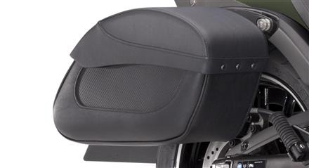 Læder sidetasker (Fastmonteret)