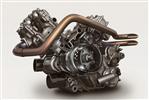 A “força” do motor V-Twin de 750 cc 