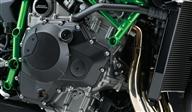 En motor som är konstruerad att hantera  300 hk uteffekten på tävlingscykeln Ninja H2R