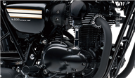 Black engine parts
