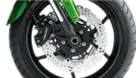Triple Petal Disc Brakes with Latest-spec ABS