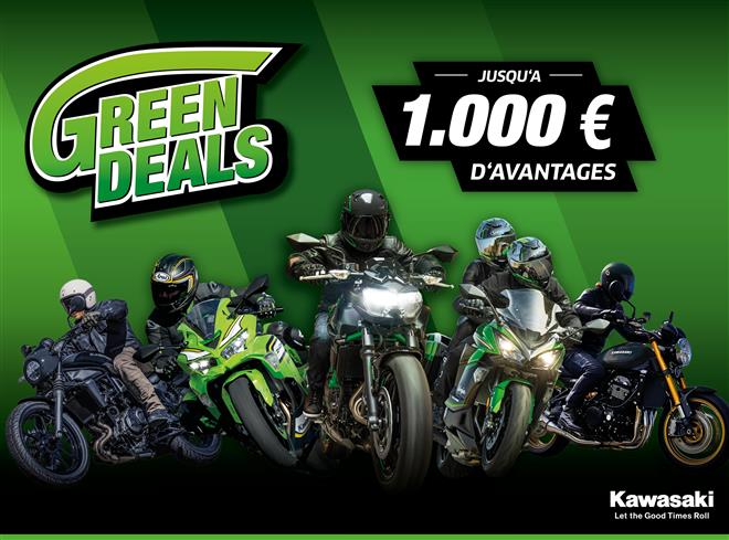 Kawasaki Green Deals - Jusqu’à € 1.000,- d’avantage client