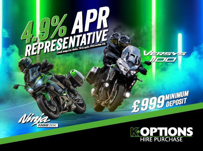 Kawasaki K-Options Low-Rate Finance Now Available on Versys 1100 & Ninja 1100SX