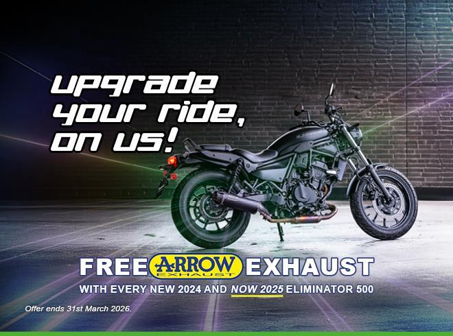 Cruise away with a free Arrow exhaust! 