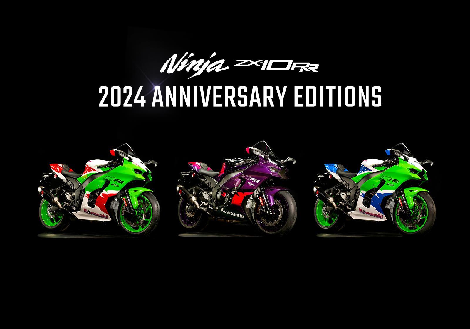 Kawasaki UK unveil three special colourways for the 2024 Ninja ZX-10RR