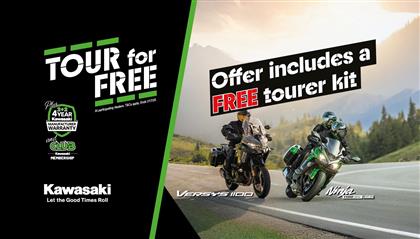 Tour For Free With The Ninja 1100SX and Versys 1100 Families!