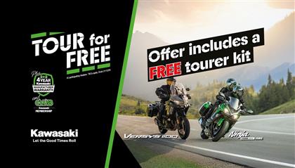 Tour For Free With The Ninja 1100SX and Versys 1100 Families!