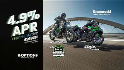 Ride away on your dream Kawasaki this summer 