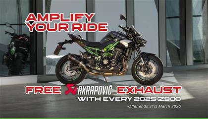 Amplify your 2026 With A Free Z900 Exhaust Upgrade! 