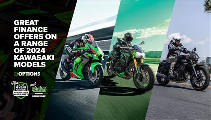 Kick-start 2025 with a new Kawasaki from 0% HP!