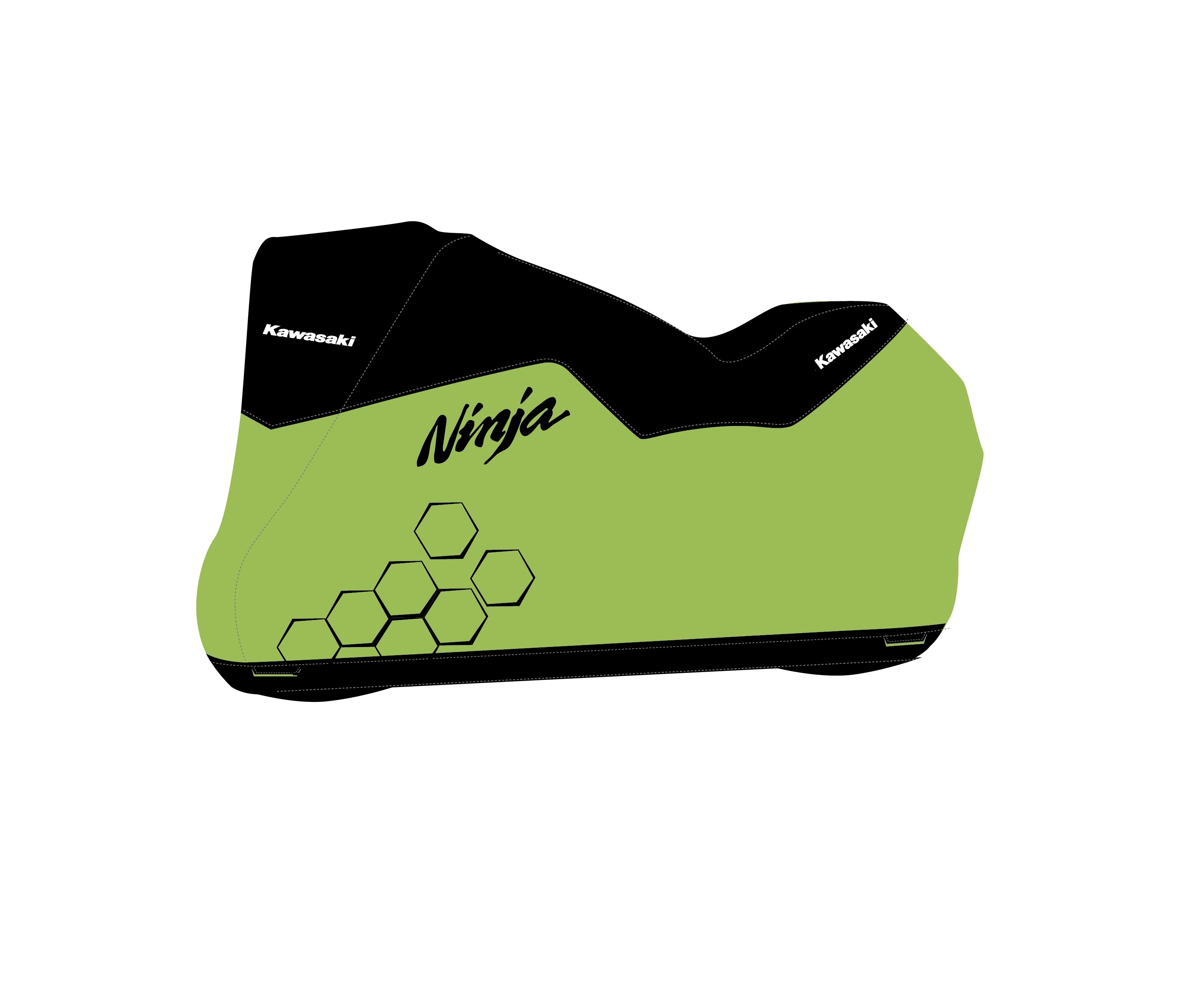 Kawasaki Motorhoes Buiten