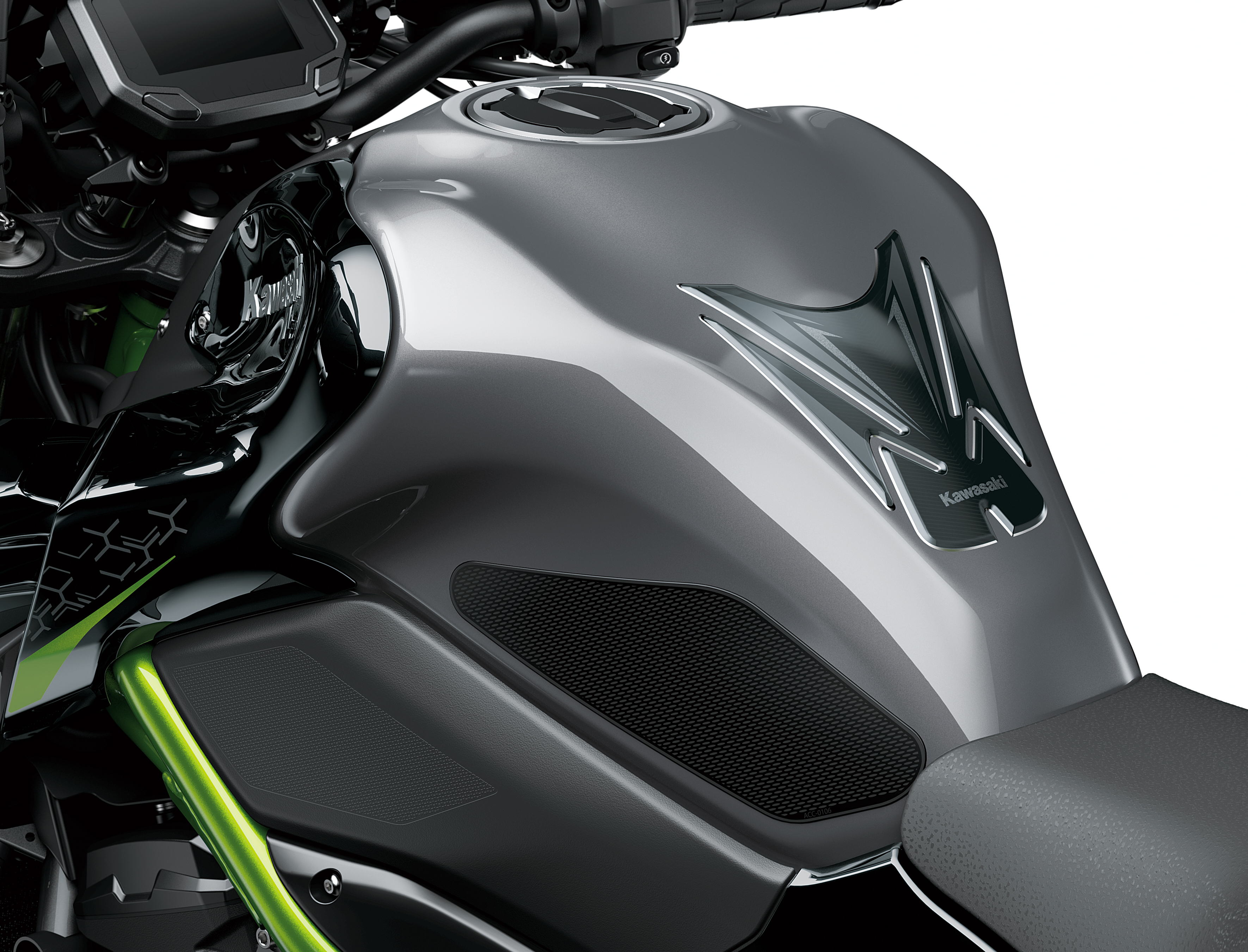 2 Schutz Knie Seitenlichter Tank 3D Kompatibel für Kawasaki Motorrad Z900 