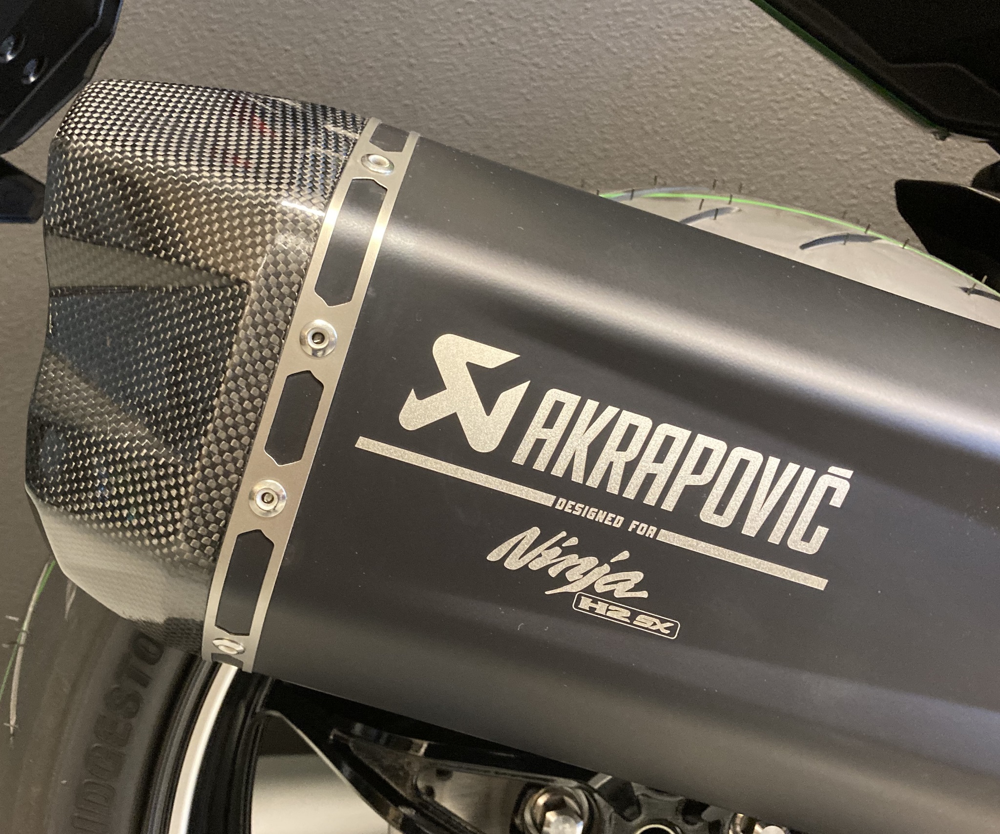 Akrapovic titanium sports exhaust 258EXP0111 for Kawasaki Ninja H2 