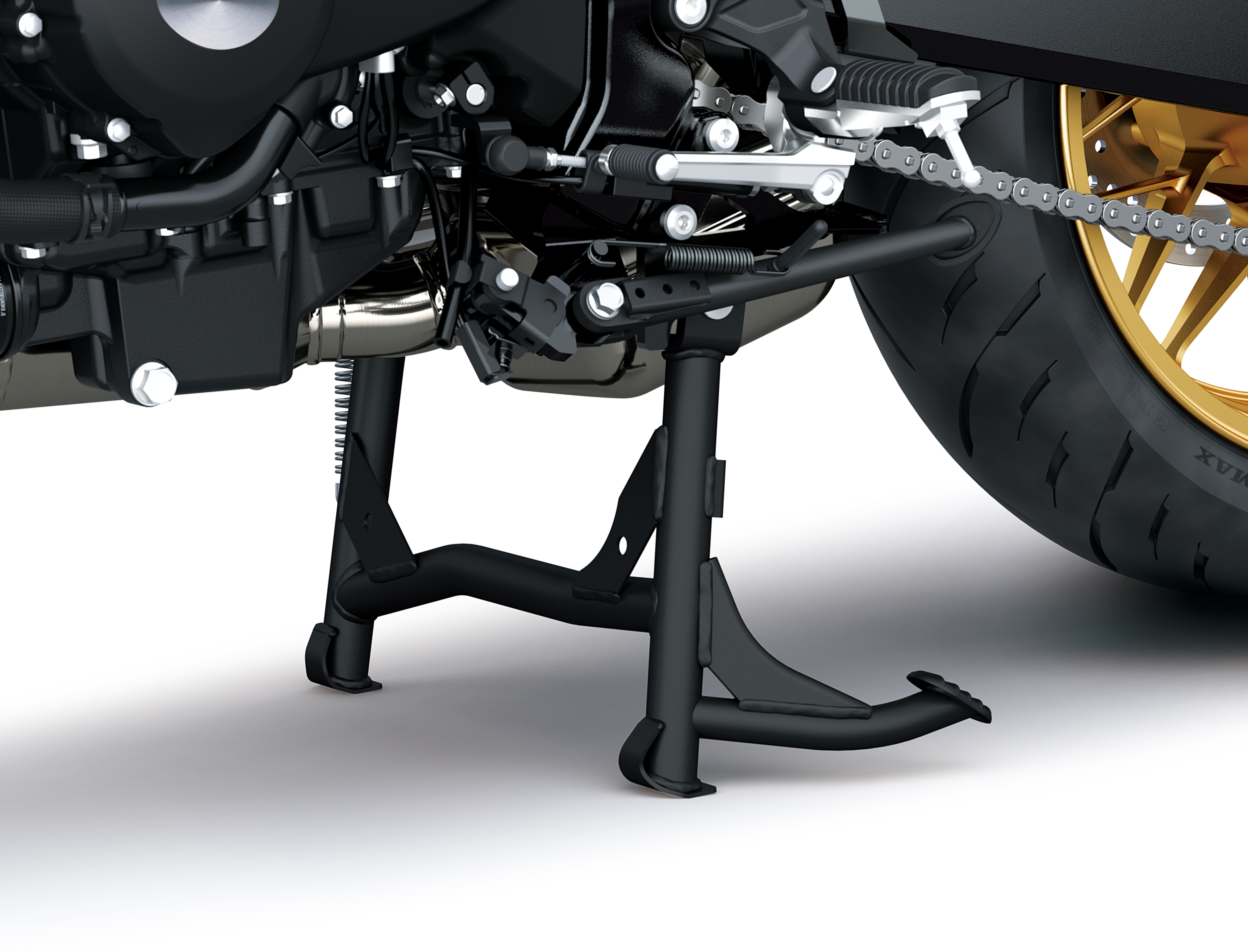 Béquille D’atelier Centrale CS Power Evo Pour Kawasaki Z900 2017-2024 – Neuve, Noir, Emballage D’origine