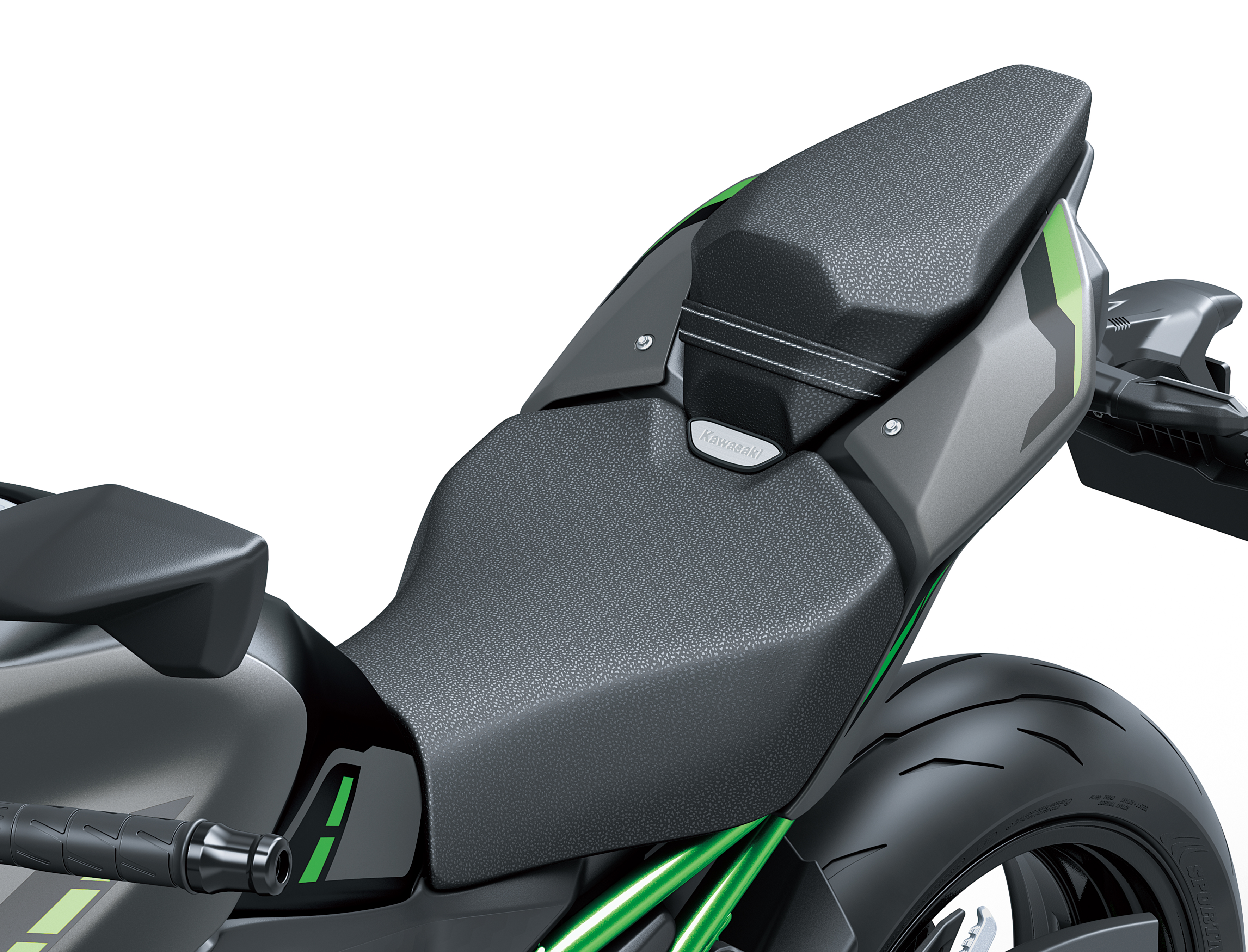 Genuine Kawasaki accessory rear passenger high comfort seat