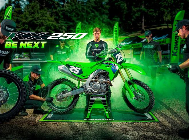 Kawasaki dévoile les KX450 et KX250 2026