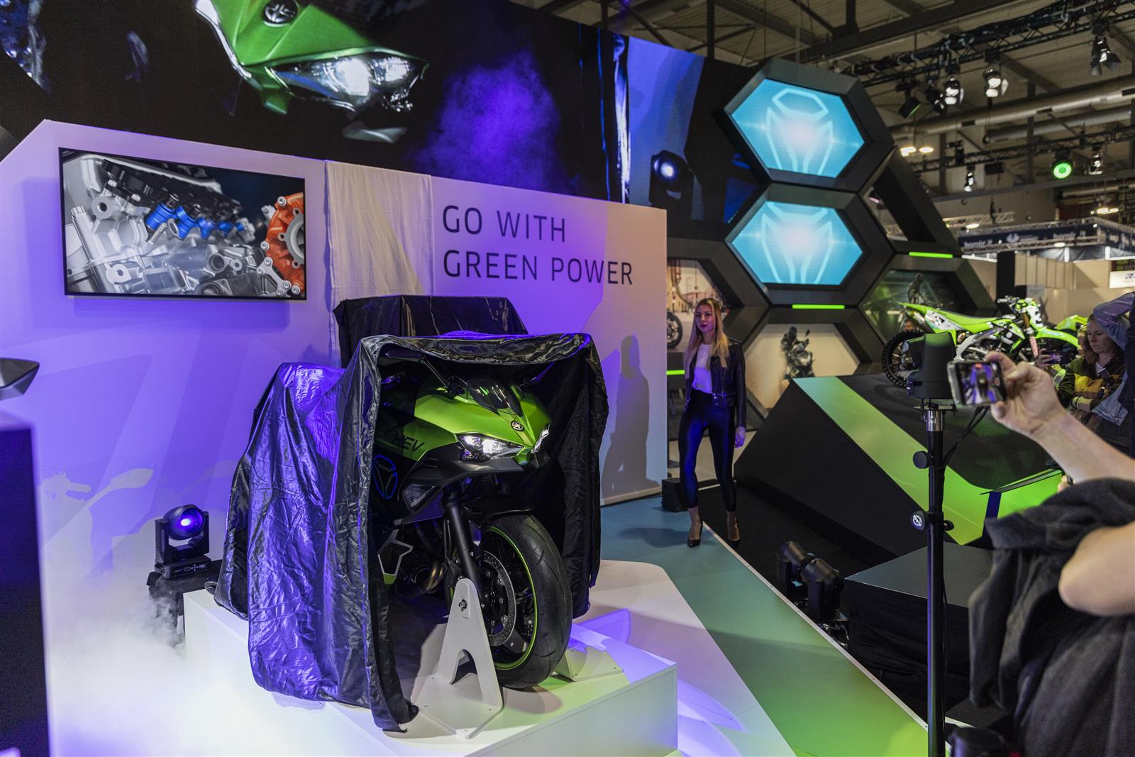 Kawasaki reveals carbon neutrality plans at EICMA Go with Green Power