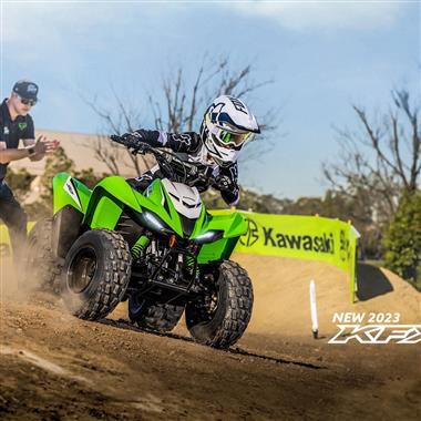 kawasaki racing four wheelers