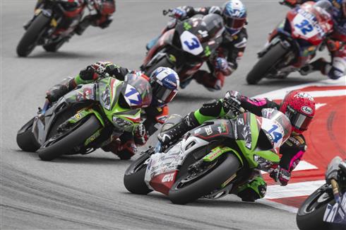 Points For Kawasaki Riders In Race Two
