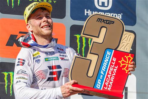 Podium and third in the MXGP standings for Romain Febvre