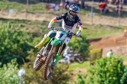 Romain Febvre on pole in Germany