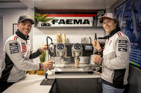 Faema and bimota, two Italian icons of excellence meet over “coffee and engines”