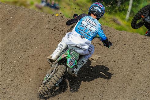 Mathis Valin third in moto one