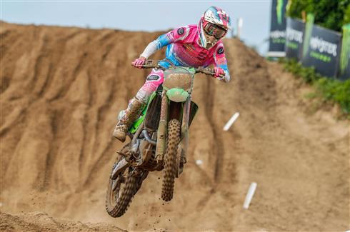 Mathis Valin fifth in each moto at Lommel