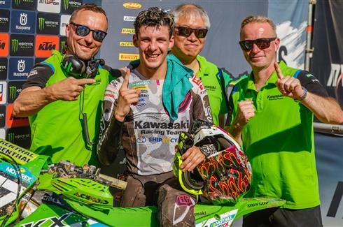 MX2 Qualifying victory for Mathis Valin