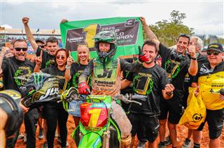 Romain Febvre and Kawasaki MXGP World Champions 2025