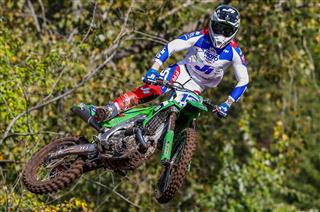 Romain Febvre leads the Kawasaki assault at the MXoN