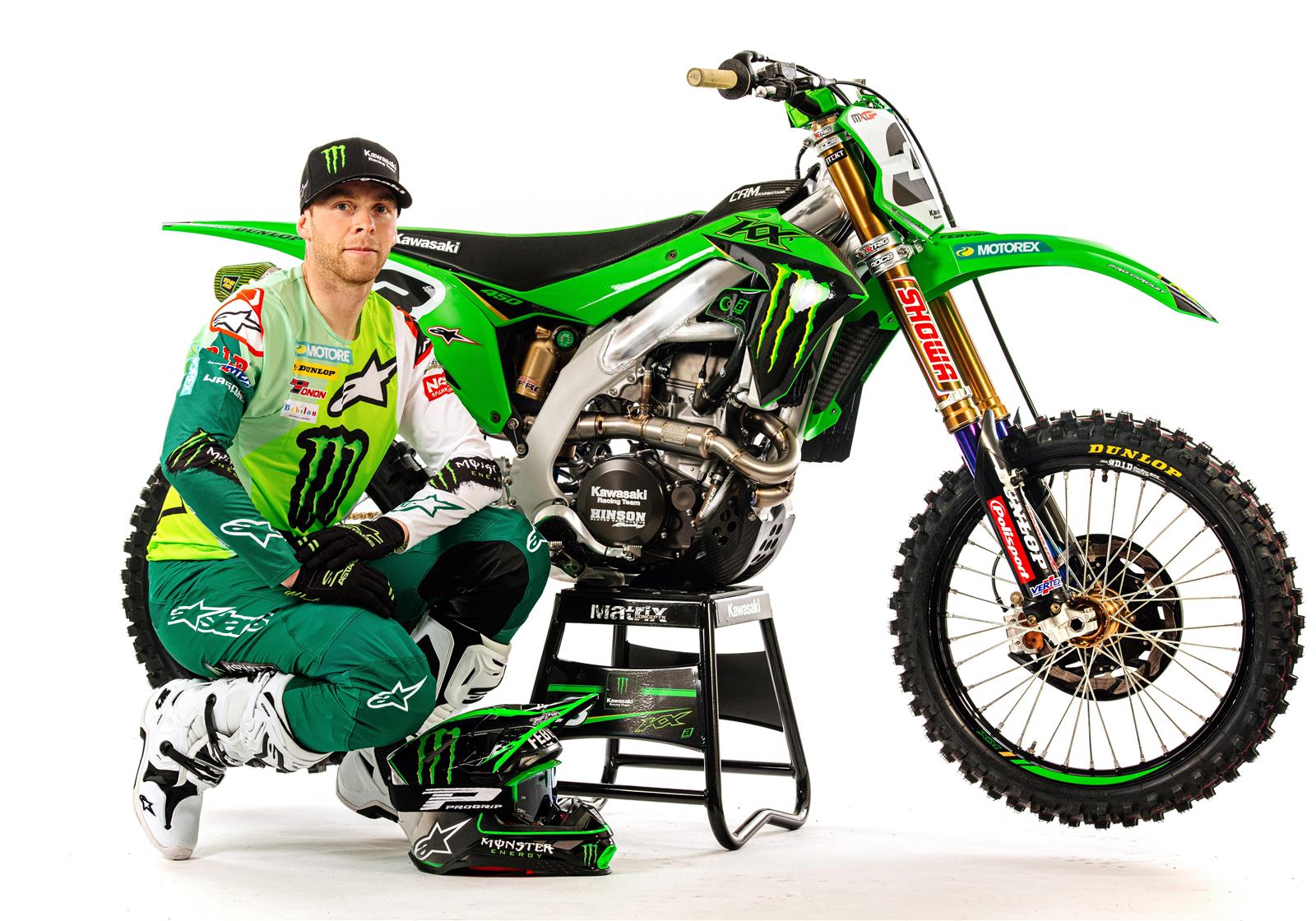 T-shirt Réplique Romain Febvre Kawasaki Racing Team - Taille M - Neuf (sans Emballage Scellé)
