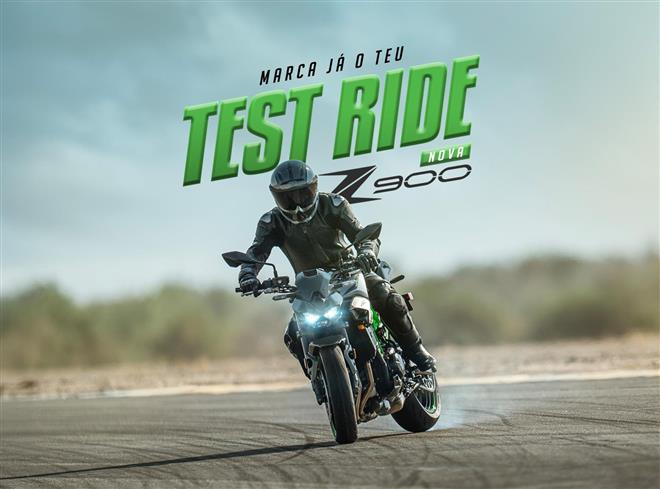Test Rides da Z900 já Disponíveis